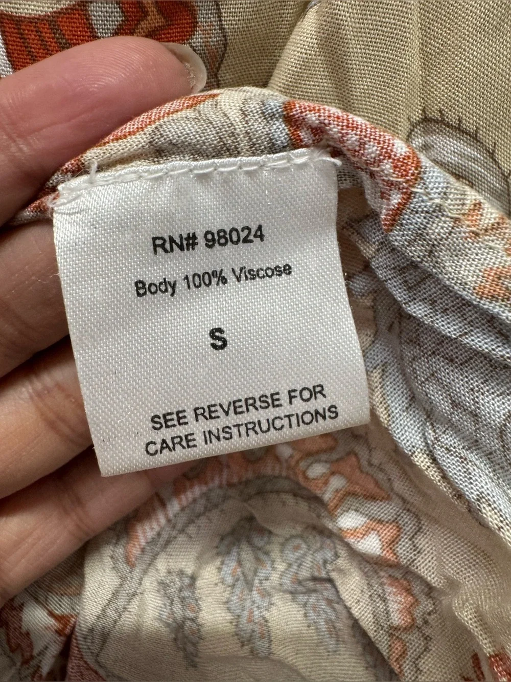 House of Harlow x Nicole Richie Paisley Boho Midi Dress Size Small Cottagecore